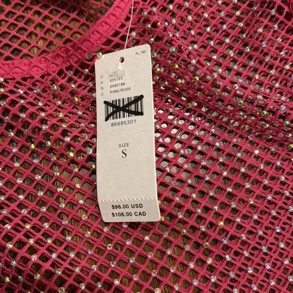 Anthropologie Sunday in Brooklyn mesh sparkle top